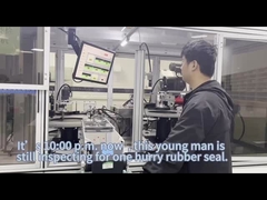 Bağlantının kauçuk mühürlenmesi için %100 denetim