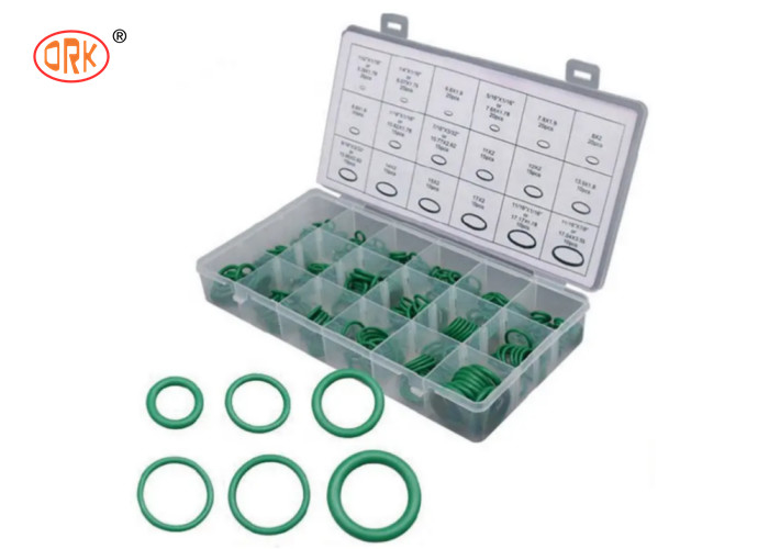 Yeşil HNBR 240PCS O Ring Kutusu 18 Boyutlu Klima için O Ring seti