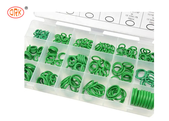 Yeşil HNBR 240PCS O Ring Kutusu 18 Boyutlu Klima için O Ring seti