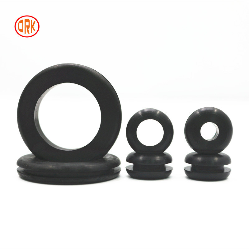 ORK Kauçuk Kalıplandırılmış parçalar FDA Sertifikalı Zehirli olmayan Silikon Kauçuk Grommets Çekim Gücü 1000 PSI