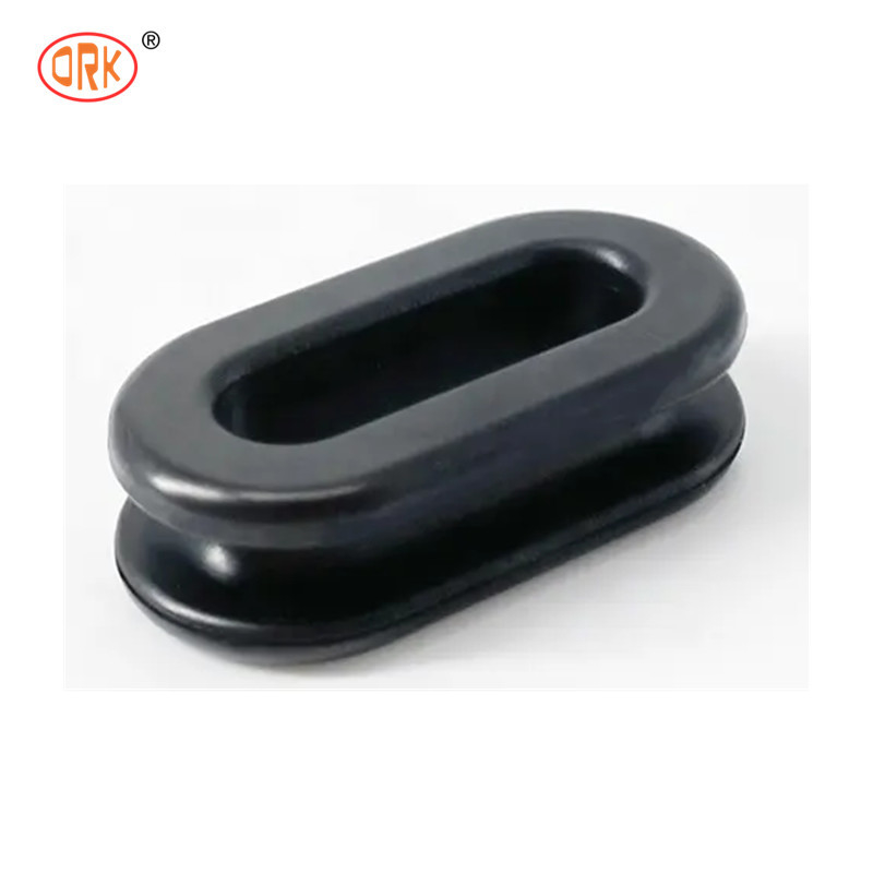 Özel Sıcaklığa Direnci Silikon Siyah Kauçuk Delik Grommets Plug / Kauçuk Kablo Grommet Ring For Car Spare Parts