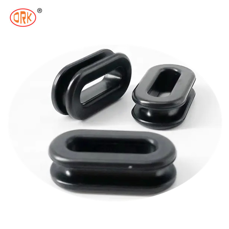 Özel Sıcaklığa Direnci Silikon Siyah Kauçuk Delik Grommets Plug / Kauçuk Kablo Grommet Ring For Car Spare Parts