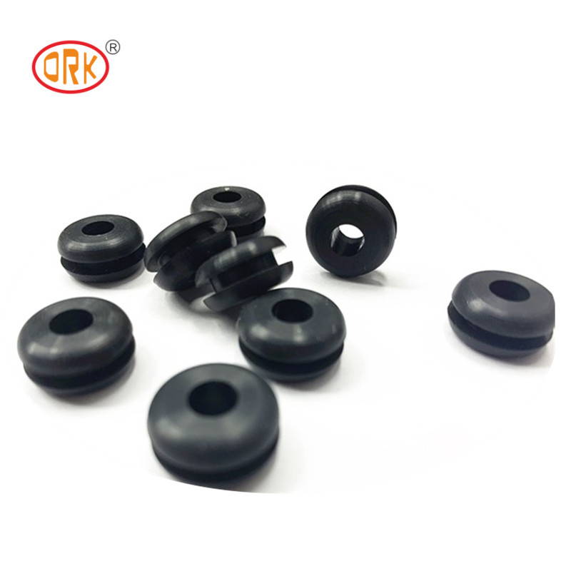 Özel Sıcaklığa Direnci Silikon Siyah Kauçuk Delik Grommets Plug / Kauçuk Kablo Grommet Ring For Car Spare Parts