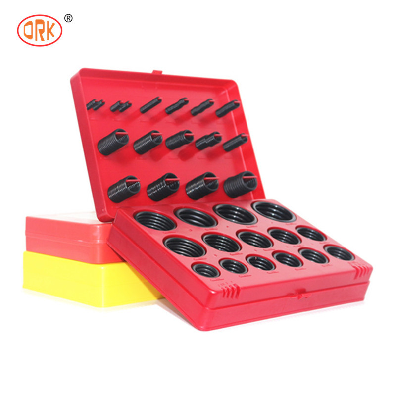5A 382PC NBR 70 90 Kıyıda Hidrolik Mühür Kits Kırmızı Renk İmparatorluk Boyut Otomotiv O Ring Kit