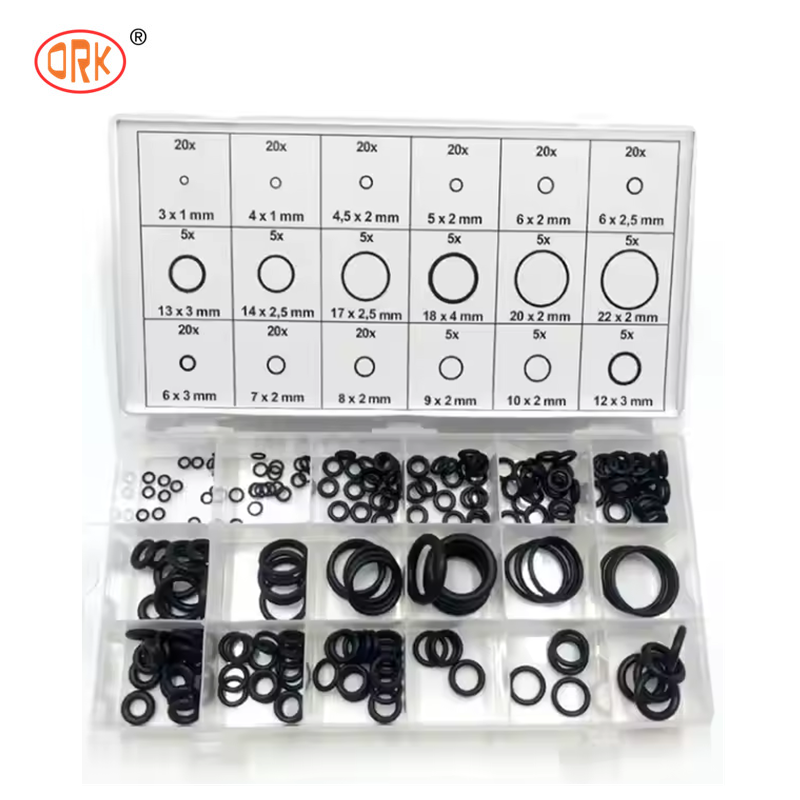 NBR Nitrile O Ring Kit, Çoklu Malzeme Kauçuk O-Ring Seti, Sızdırmaz Sızdırmazlık Halkaları, Otomobil, Kazıcı, Boru hattı bakımı için uygundur