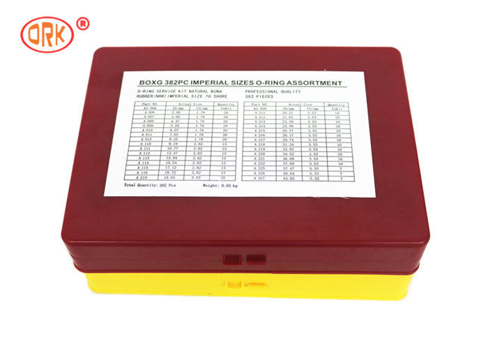 Dayanıklı O Ring Kit Kutu - G AS568 Standart 30 Ölçüler 382 Parça NBR 70 Siyah